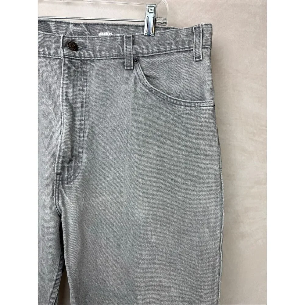 Vintage Men’s Orange Tab Levi’s 550 Light Gray RARE 34x29” 11/93